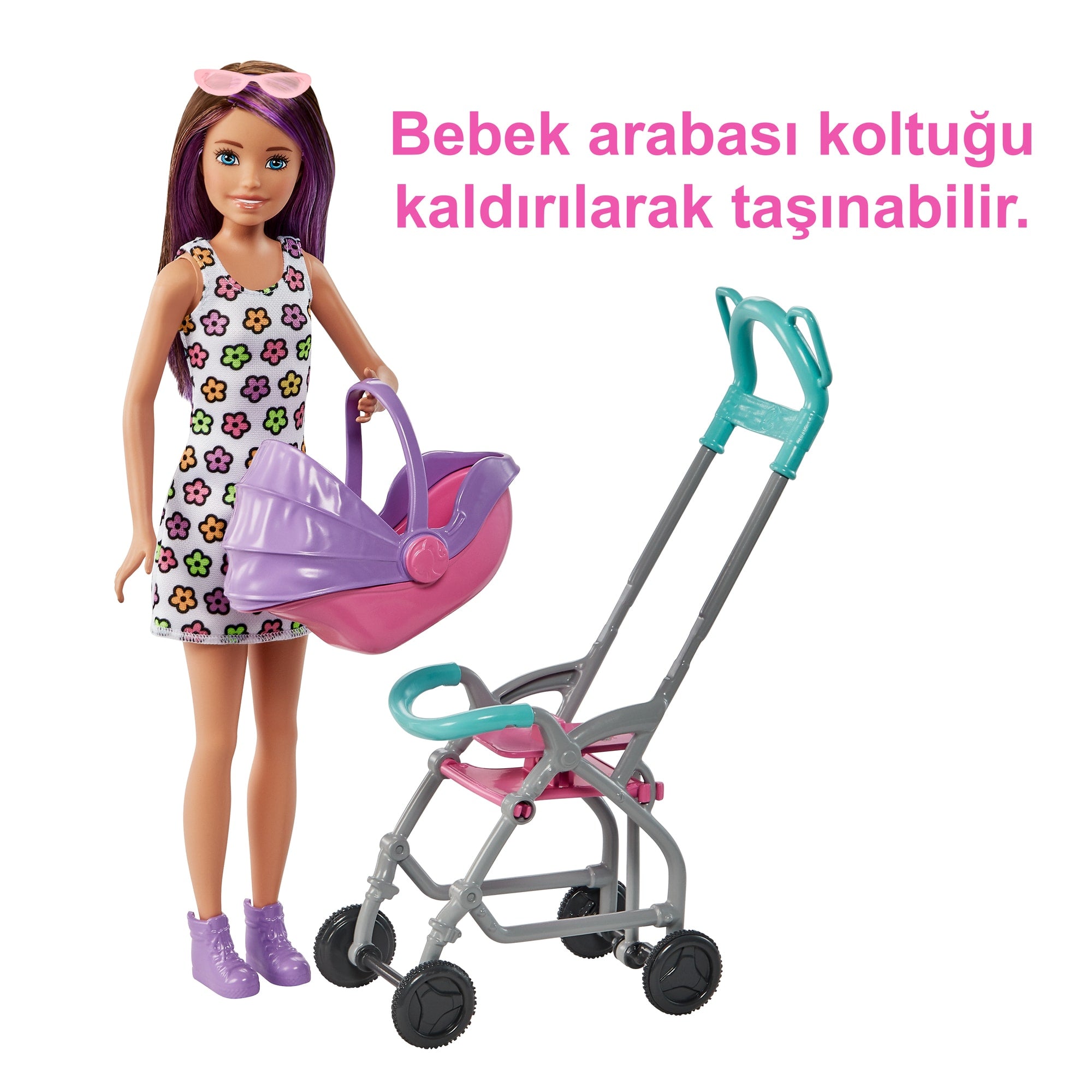 3 Yaş Ve Üzeri Çocuklar Için Barbie Skipper Bebek Bakıcısı Oyun Seti, Bebek Ve Bebek Arabası