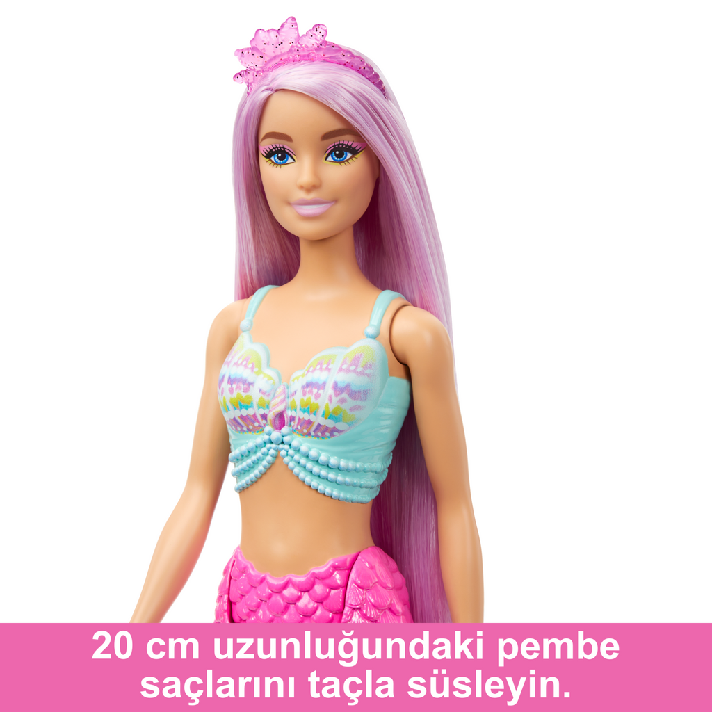 17 Cm Uzunluğunda Renkli Saçlı Deniz Kızı Barbie Ile Saç Şekillendirme Oyunlarına Uygun Aksesuarlar