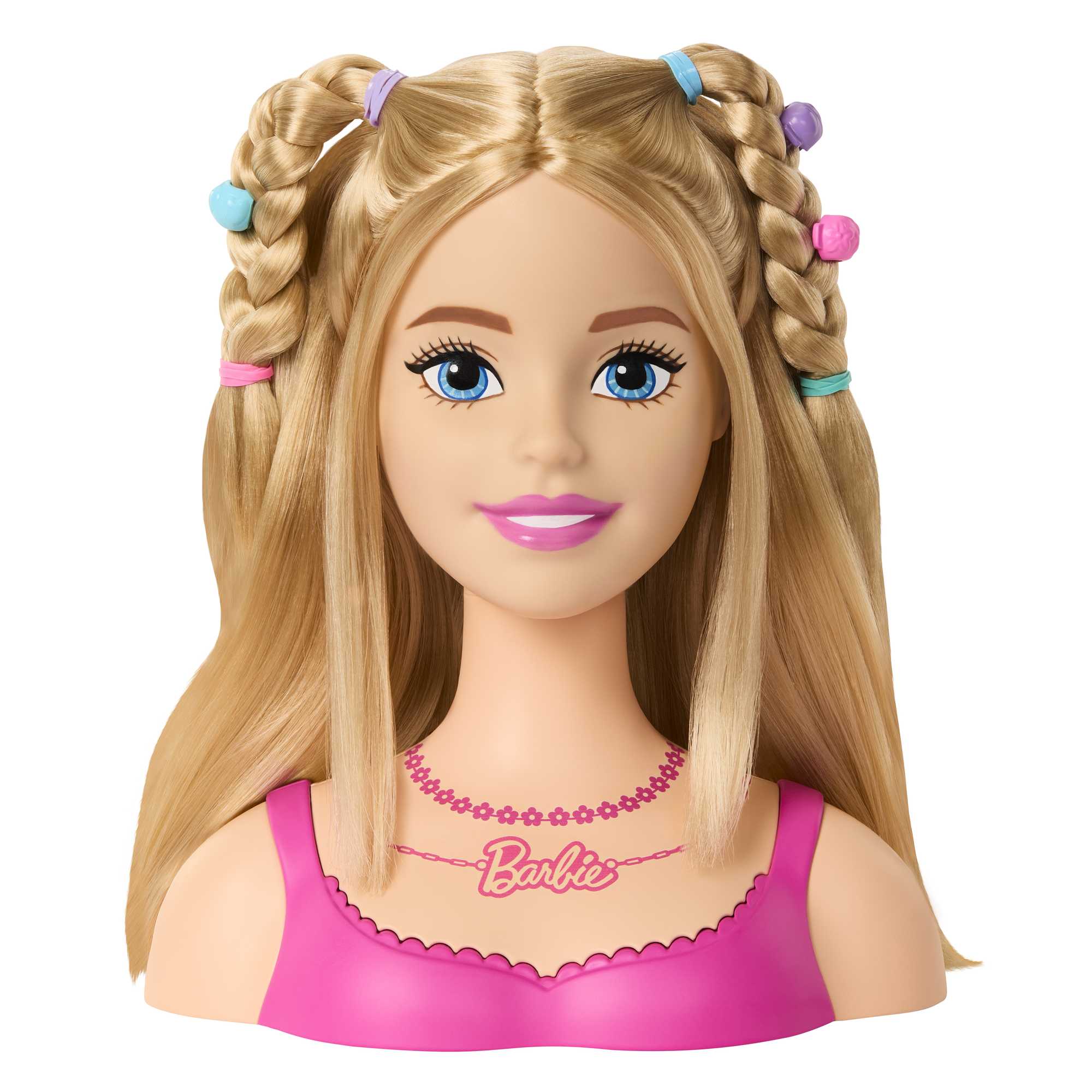 Bambola Barbie Testa Pettinabile, Con Capelli Biondi E 20 Accessori Colorati