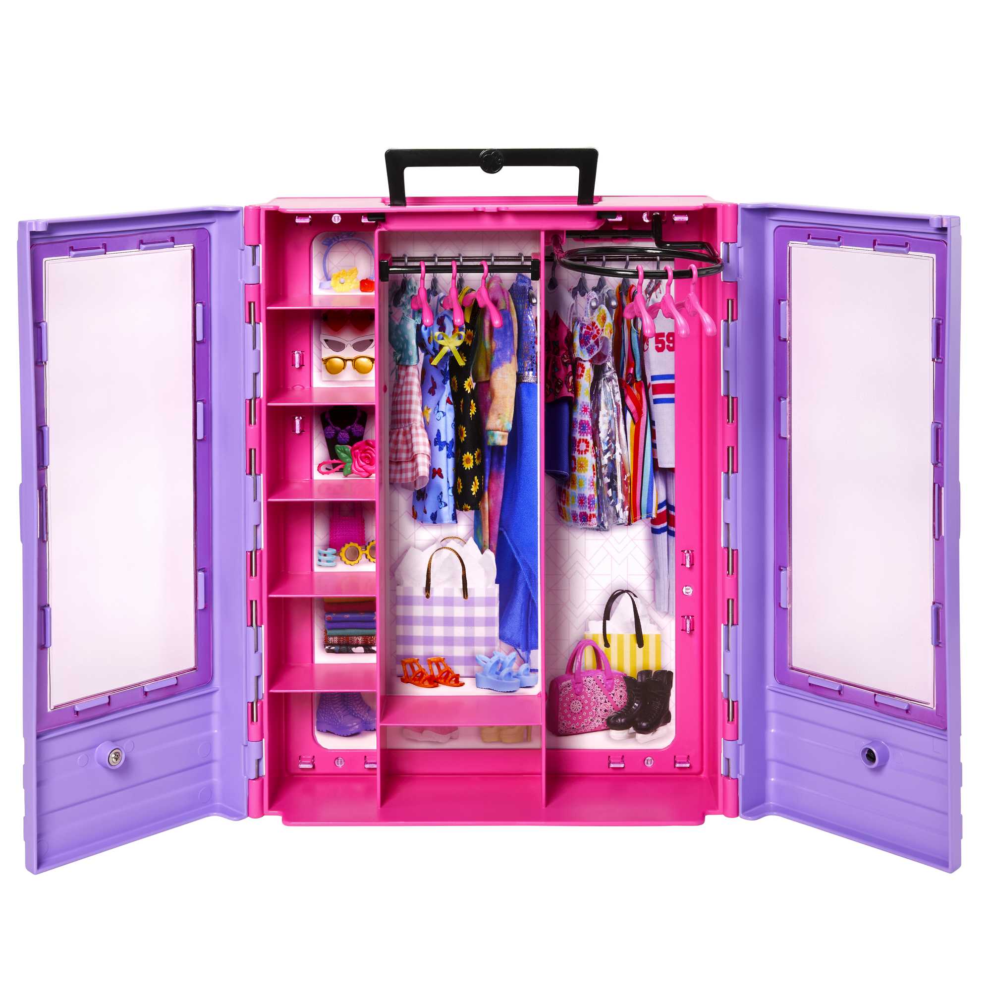 Armadio Moda Fashion Di Barbie Fashionistas Accessorio Con 6 Grucce, Dai 3 Anni in Su