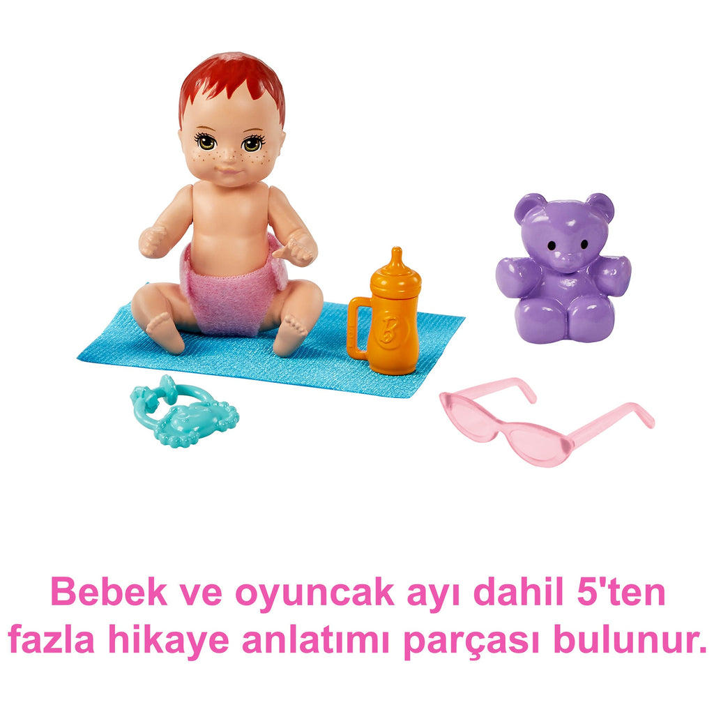 3 Yaş Ve Üzeri Çocuklar Için Barbie Skipper Bebek Bakıcısı Oyun Seti, Bebek Ve Bebek Arabası